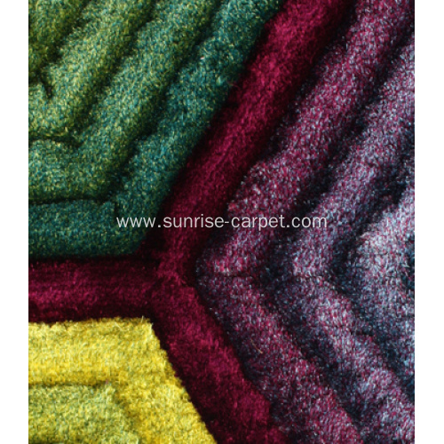 polyester popular 3D design shaggy carpet